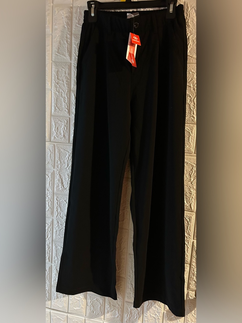 Ewedoos women’s Black Wide Leg Pants with Tag stretchy